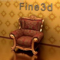 Antique09065Sofa 3D Model