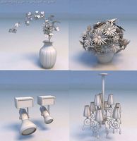 Flowers lights 3D Model