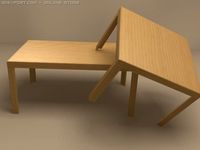 Two Hall tables 3D Model