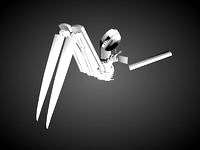 Gunbot with walk animation