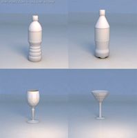 Bottle glass 3D Model