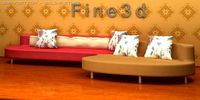 Antique09Sofa025a 3D Model