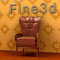 Antique02Chair0a6 3D Model