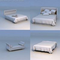 Bed massage bed 3D Model