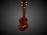 Low-Poly Ukulele ( Easy to edit)