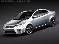 Kia Forte Cerato Koup 2010 3D Model