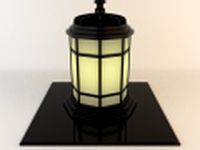 Japanese lamp 004 3D Model