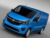 Vauxhall Vivaro Van 2015 3D Model
