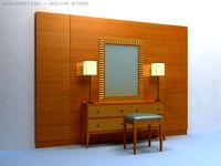 Cabinet A001 3D Model