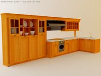 Kitchen set Palladio 3D Model