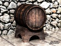 Wine barrel 3D Model
