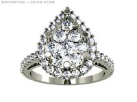 Engagement ring 3D Model