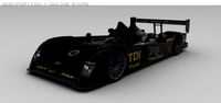 Audi R10, low poly model 3D Model