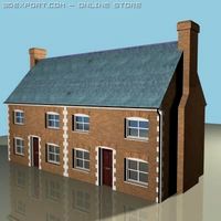 Terraced house 2 3D Model