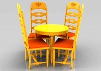 Breakfast Table 3D Model