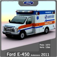Ford E450 Ambulance v6 3D Model