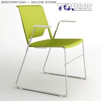 Very wire stacking chair 3d model 3D Model