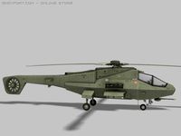 Future Armed Helicoper 3D Model