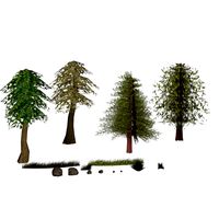 Lowpoly Nature Bundle 3D Model