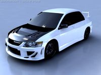 Mitsubhisi Lancer 2009 3D Model