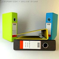 Binders Collection 3D Model