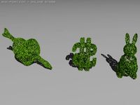 Hedge figures 3D Model