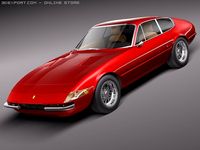 Ferrari Daytona 19681973 Coupe 3D Model