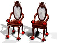 antique dragon chair 3D Model