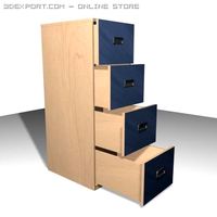 File Cupbord 3D Model