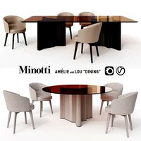 Minotti Amelie and Lou Dining