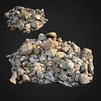 3d scanned nature stone 024