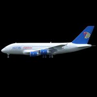 Egypt Air Airbus With Textures