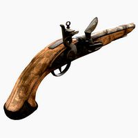 Low Poly PBR Flint Lock Musket