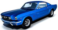 1966 Ford Mustang Fastback 289 3d model