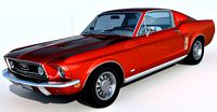 1968 Ford Mustang GT Fastback 390 3d model