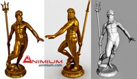 Poseidon Greek God 3d model
