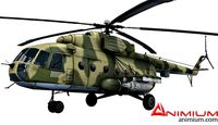 Mil Mi-8 helicopter 3d model