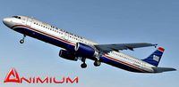 Airbus A321 US Airways – texture