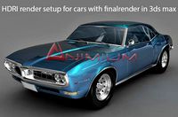 HDRI render setup for cars with finalrender in 3ds max