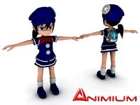 Girl 3d character