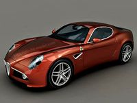 Alfa Romeo 8C Competizione 3d model