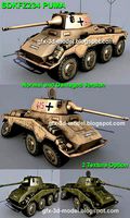 sdkfz 234 puma 3d model