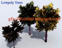 Lowpoly Trees 3d model