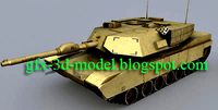 M1 Abrams tank model