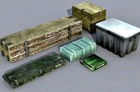 Crates 3d model