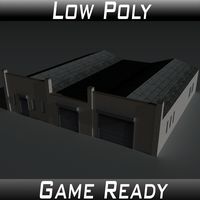 Low Poly Factory Building 24 - Extended Licence