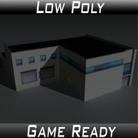 Low Poly Factory Building 16 - Extended Licence