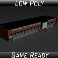 Low Poly Factory Building 17 - Extended Licence