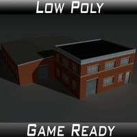 Low Poly Factory Building 23 - Extended Licence