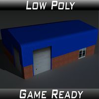 Low Poly Factory Building 7 - Extended Licence